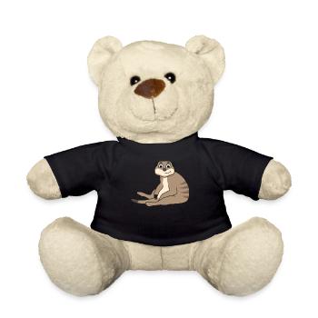 Erdmännchen Liebhaber Geschenk Lustige Tiere - Teddy - Schwarz - Vorne
