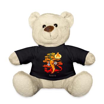 Chili Kawaii Comic Chili Pepper - Teddy Bear - black - Front