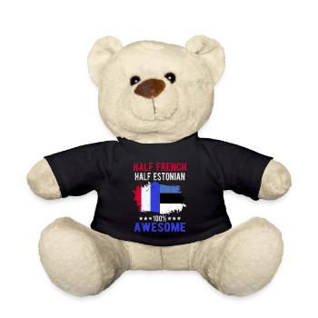 Moitié Français moitié estonien - Nounours - noir - Devant