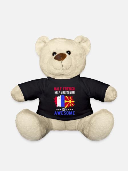 Moitié Français moitié macédonien - Nounours - noir