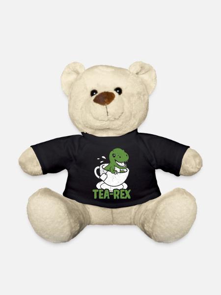 Tea-Rex Süßer T Rex Dinosaur Dino Tee Liebhaber - Teddy - Schwarz