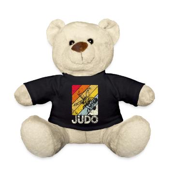 Vintage Judo Judoka - Teddy - Schwarz - Vorne