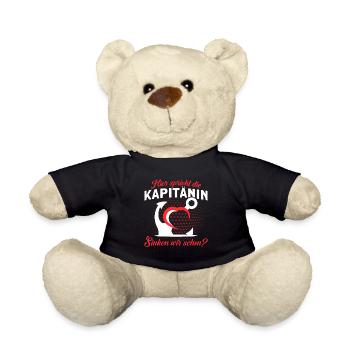 Hier Spricht Die Kapitänin Sinken Wir Schon - Teddy - Schwarz - Vorne