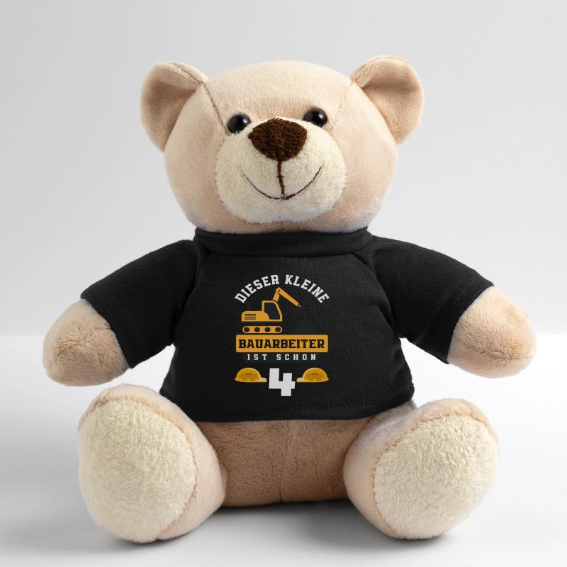 Construction Worker 4th Birthday Excavator Boys Gift Teddy Bear