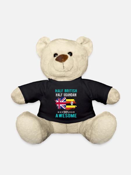 Halb Brite Halb Ugander - Teddy - Schwarz