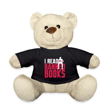 I Read Banned Books 40 - Teddy Bear - black - Front