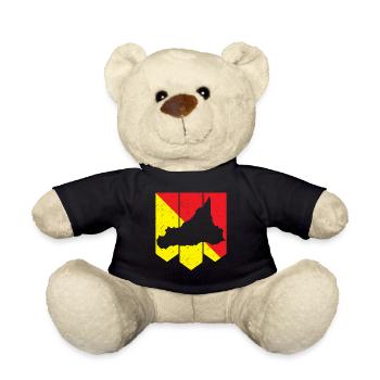 Drapeau de la Sicile Italie Sicile - Nounours - noir - Devant