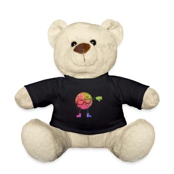 Terre Dab Danse Cool Planète Dabbing Planète Dabbing - Nounours - noir - Devant