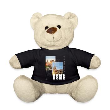Rome Rome Italy City Skyline Home Love - Teddy Bear - black - Front