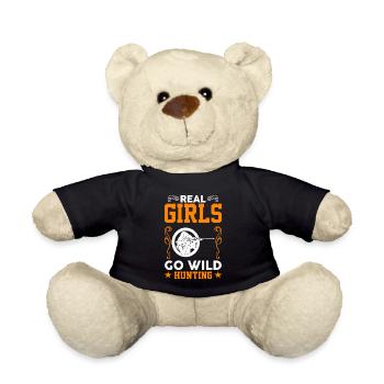Les vraies filles vont à la chasse sauvage - Nounours - noir - Devant