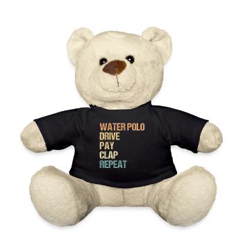 Watersport - Water Polo Drive Pay Clap Repeat - Teddy Bear - black - Front
