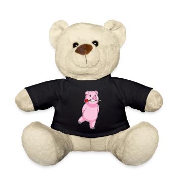 Pig Rose - Teddy Bear - black - Front