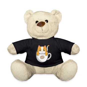 Cat Coffee Mug - Teddy Bear - black - Front