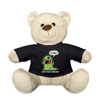 DIE REALITÄT IST EIN LÜGNER SAGT MEIN DRACHE - Teddy - Schwarz - Vorne