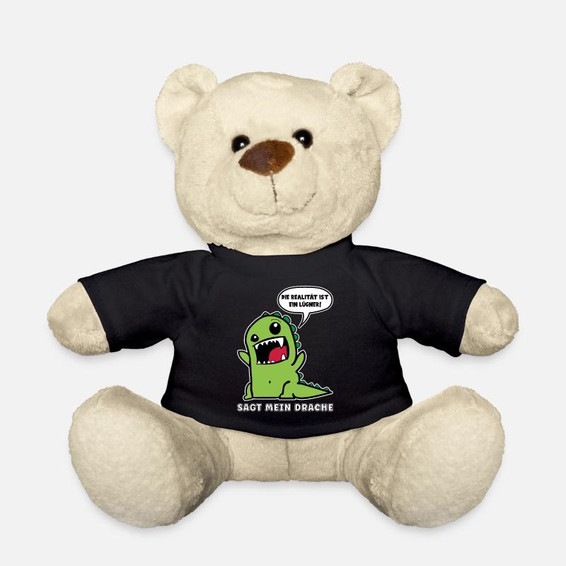DIE REALITÄT IST EIN LÜGNER SAGT MEIN DRACHE - Teddy - Schwarz
