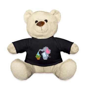 Elephant Gardener Plant Garden - Teddy Bear - black - Front
