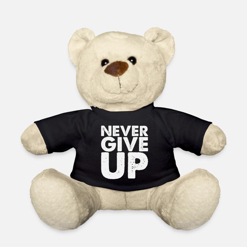 Never Give Up - Teddy - Schwarz