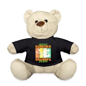 Retro Vintage Best Gardener Grandpa Ever Present - Teddy - Schwarz - Vorne