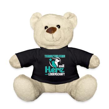 Tierarzthelferin mit Herz und Leidenschaft TFA - Teddy - Schwarz - Vorne