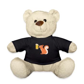 Eichhörnchen, lustiges Eichhörnchen, Eichhörnchen - Teddy - Schwarz - Vorne