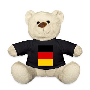 Germany Flag Germany German Flag German - Teddy Bear - black - Front