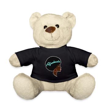 Afrobeats Awesome Afro Lady Afrobeats T-Shirt - Teddy - Schwarz - Vorne