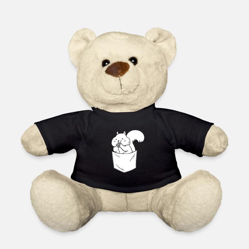 Lustiges Eichhörnchen, Eichhörnchen, niedliches - Teddy - Schwarz