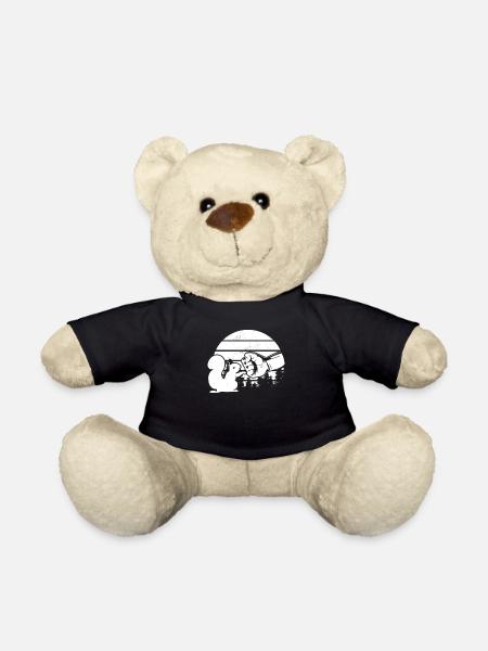 Lustiges Eichhörnchen, Fauststoß, Eichhörnchen - Teddy - Schwarz