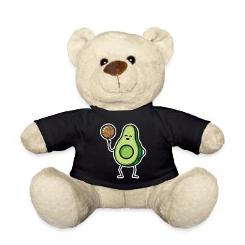 Lustige Avocado basketball Basketballspieler Keto - Teddy - Schwarz - Vorne