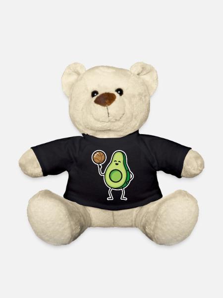 Lustige Avocado basketball Basketballspieler Keto - Teddy - Schwarz