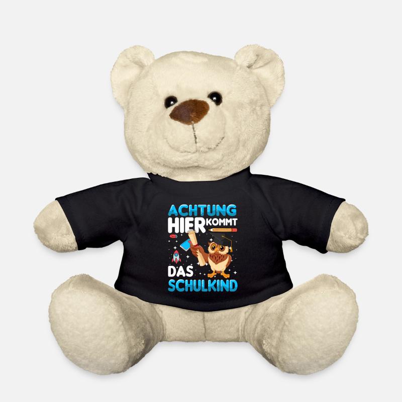 Achtung hier kommt das Schulkind - Teddy - Schwarz