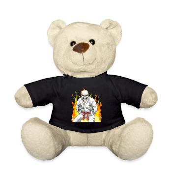 Jiu Jitsu Skeleton - BJJ MMA und Grappling - Teddy - Schwarz - Vorne