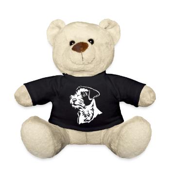 Parson Russell Terrier Head "Black Edition" - Teddy Bear - black - Front