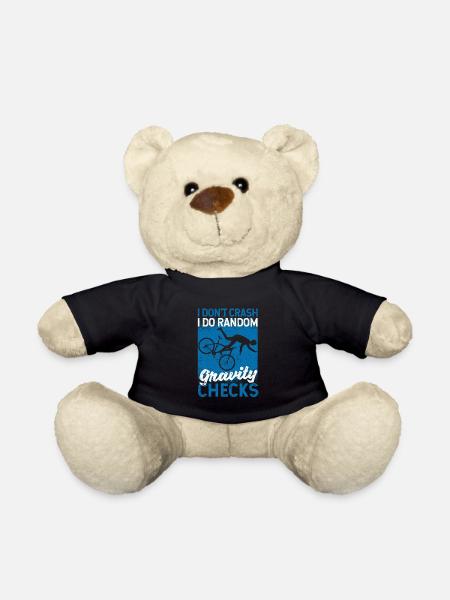 Mountainbiking Ich stürze nicht, ich mache - Teddy - Schwarz