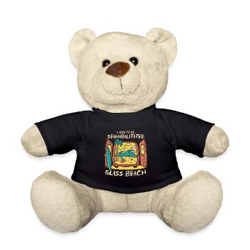 I Need To Be Seahabilitated Glass Beach Summer - Teddy Bear - black - Front