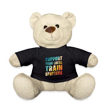 Train Trainspotter Locomotive Hobby Trainspotting - Nounours - noir - Devant