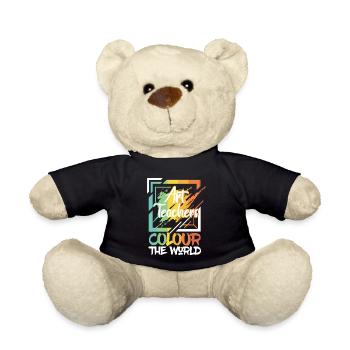 Teachers Colour The World - Teddy Bear - black - Front