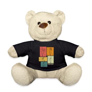Speech Language Pathologist Speech Therapy ASL - Teddy - Schwarz - Vorne