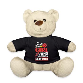 Ladybug Ladybirds Entomology Just A Girl Who - Teddy - Schwarz - Vorne