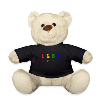 LGBT Leben Wird Gemeinsam Besser - LGBTQ - Teddy - Schwarz - Vorne