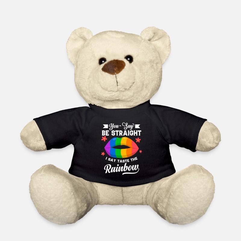 Slogan LGBTQ pour les sympathisants gays - Nounours - noir