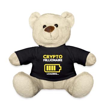 Krypto Millionair Laden... - Teddy - Schwarz - Vorne