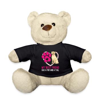 Labrador Retriever Best Friend Has Fur And - Teddy Bear - black - Front