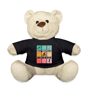 Halb-Triathlon Finisher - Triathlet - Teddy - Schwarz - Vorne