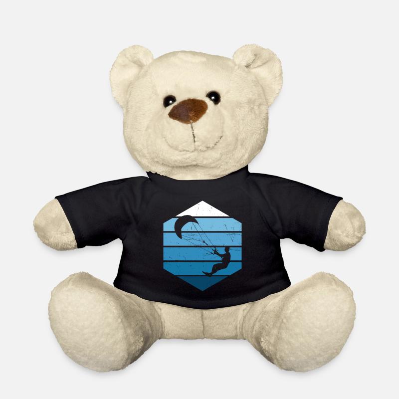 Kitesurfen Kitesurf Kite Kiten Kitesurfer - Teddy - Schwarz