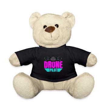 Drone Drone Pilot Drone Operator Quadcopter - Teddy Bear - black - Front