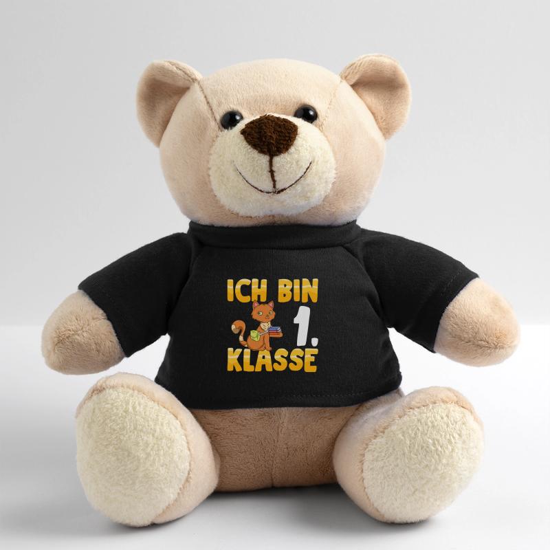 Ich bin 1. Klasse Einschulung Katze Teddy
