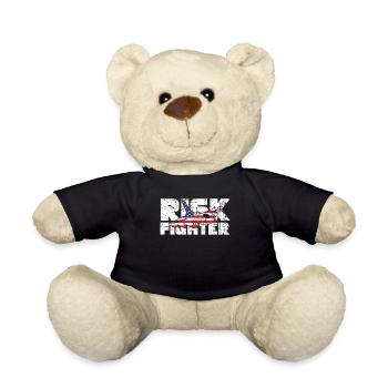 Jet Fighter Pilot Risk Fighter Aviation American - Teddy Bear - black - Front