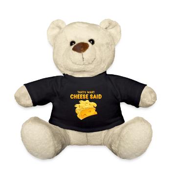 Käse Mozzarella Käseliebhaber Cheese Gouda - Teddy - Schwarz - Vorne