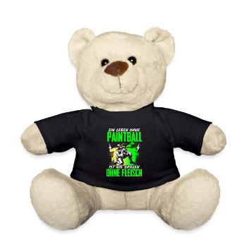 Leben Ohne Paintball Grillen Ohne Fleisch - Teddy - Schwarz - Vorne